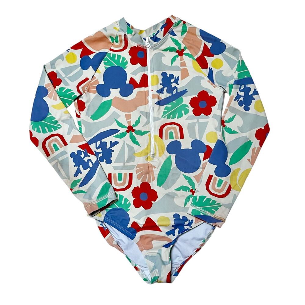 Hanna Andersson Disney Rash Guard Swim Suit Size 8